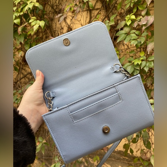 NWT Steve Madden mini crossbody denim BLYNN purse blue - Picture 7 of 8